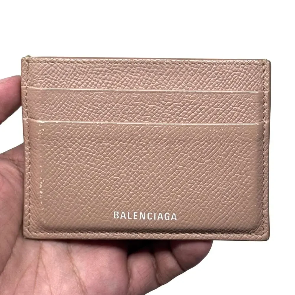 Balenciaga Beige Cardholder Wallet